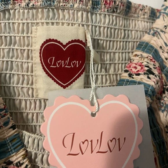 Vintage-Inspired Floral Long Sleeve Dress Lace Trim - Picture 5 of 6